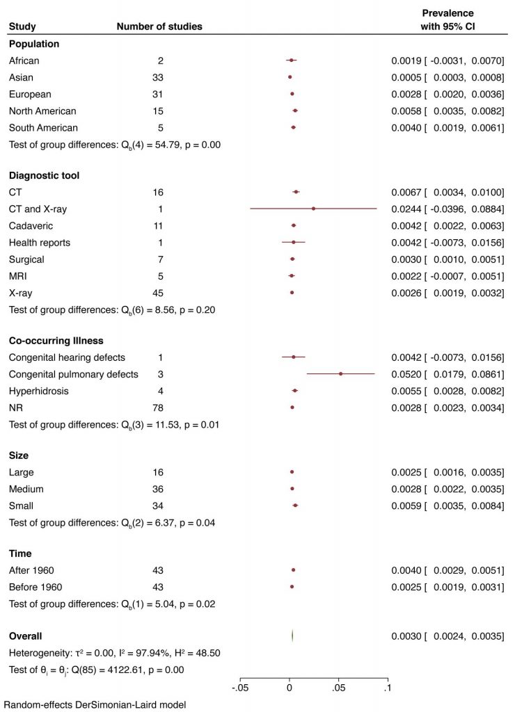 Image 3: The prevalence of the azygos lobe: A meta‐analysis of 1,033,083 subjects