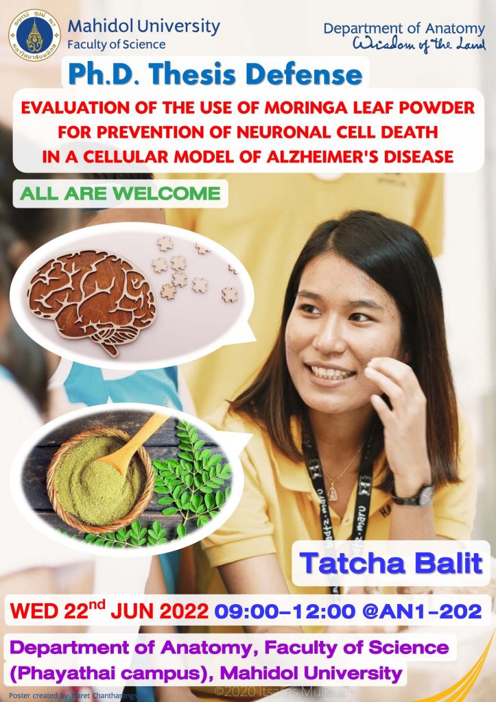 Tatcha Balit’s Ph.D. Thesis Defense Examination on Wednesday 22nd June 2022, 09:00-12:00, @AN1-202. All are welcome.